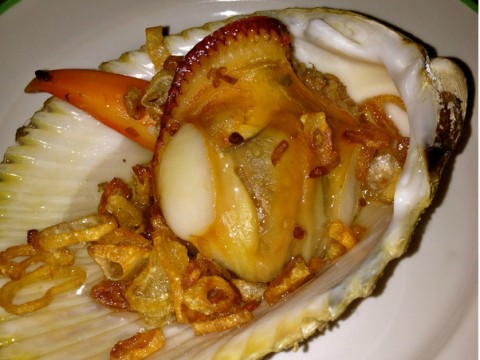 Sò dương nướng mỡ hành