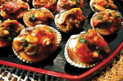 Sò huyết sốt dầu hào