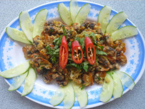 Sò lông chiên bơ