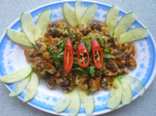 Sò lông chiên bơ