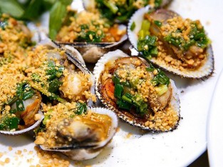 Sò lông nướng mỡ hành