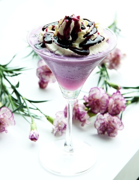 Sốt nam việt quất sữa xay