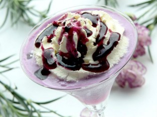 Sốt nam việt quất sữa xay