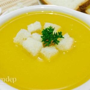 Cách làm soup kem bí đỏ