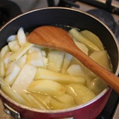 Cách làm soup táo lê