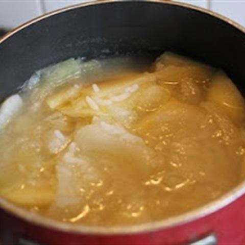 Cách làm soup táo lê