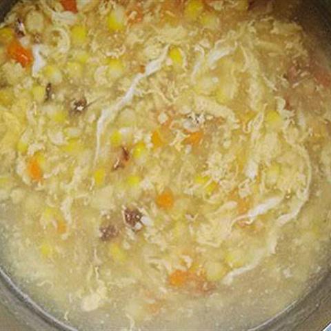 Cách làm soup trứng nấu bắp