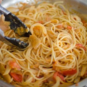 Cách làm spaghetti kimchi