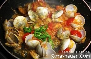 Spaghetti ngao ngon cho ngày gió