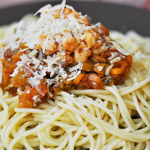 Cách làm spaghetti sốt tôm