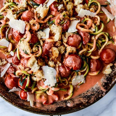 Cách làm spaghetti từ sợi bí ngòi