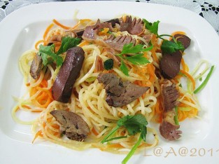 Su hào xào lòng gà