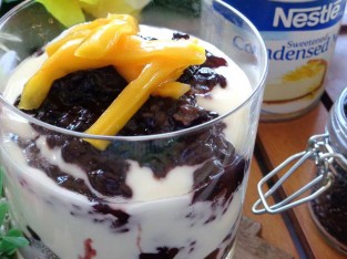 Sữa chua nếp cẩm mít ngon như ý