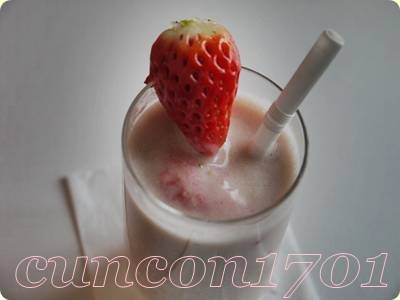 Sữa dâu tây, chuối