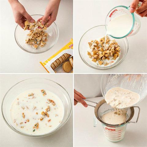 Cách làm sữa lắc bánh quy