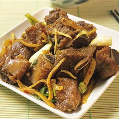 Cách làm sườn chiên gừng