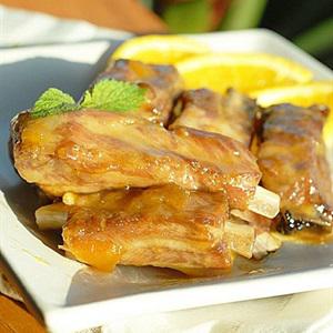 Cách làm sườn chiên sốt cam