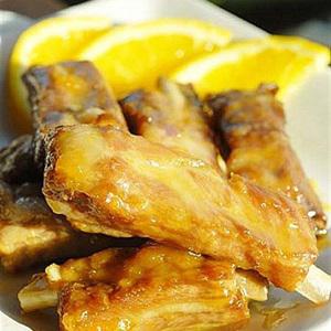 Cách làm sườn chiên sốt cam