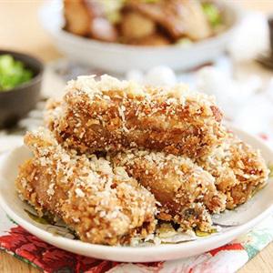 Cách làm sườn chiên tỏi tẩm bột