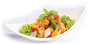 Sườn chiên xốt mận