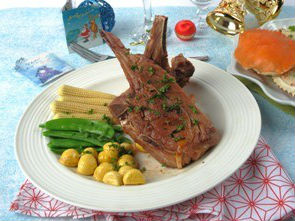 Sườn cừu nướng hạt dẻ