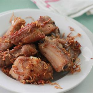 Cách làm sườn heo chiên sả ớt