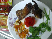 Sườn heo non đút lò vị sả