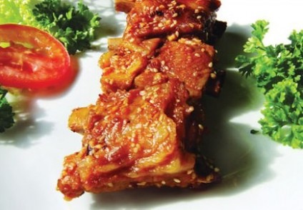 Sườn heo nướng mật ong