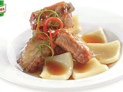 Sườn non kho dừa