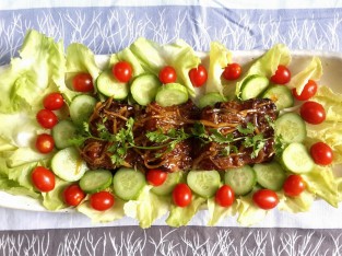 Sườn non nướng gừng mật ong