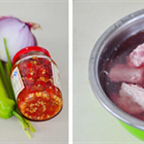 Cách làm sườn non om cay