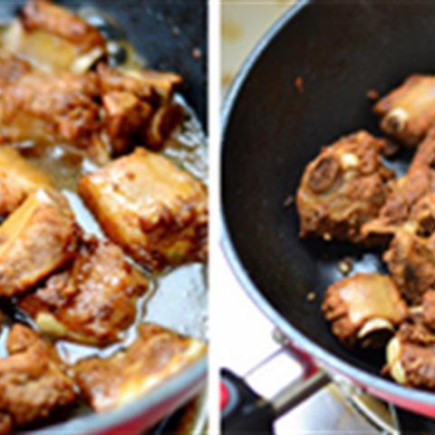 Cách làm sườn non om cay