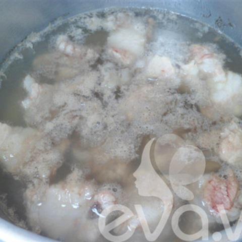 Cách làm sườn non rim cùi dừa