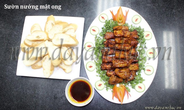 Sườn nướng mật ong thơm ngon