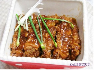 Sườn om xì dầu