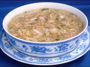 Súp cua nấm linh chi