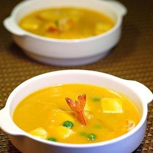 Cách làm súp đậu hũ bí đỏ