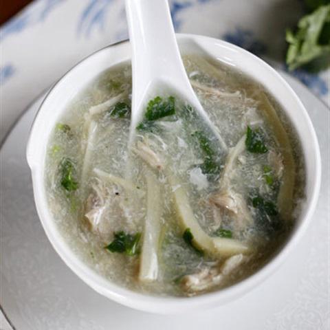 Cách làm súp gà măng tươi