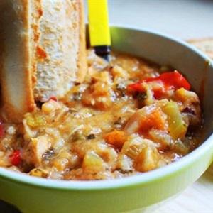 Cách nấu súp gà rau củ