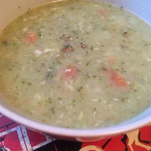 Cách nấu súp kem thịt gà rau củ