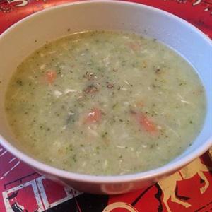 Cách nấu súp kem thịt gà rau củ