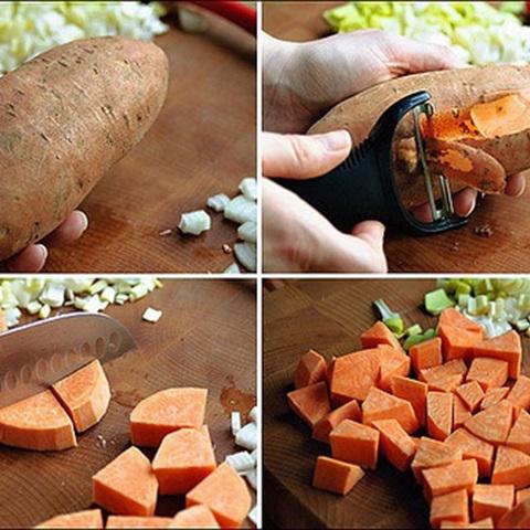 Cách làm súp khoai lang bắp mỹ