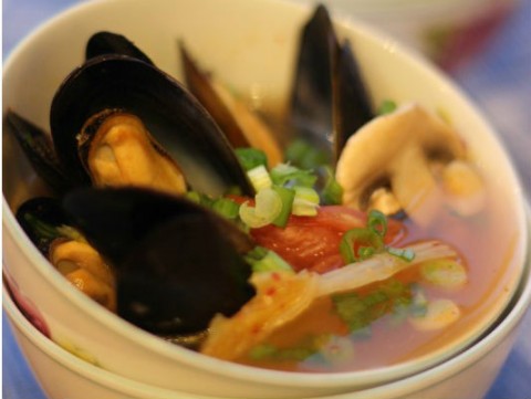 Súp kim chi chem chép