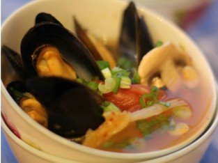 Súp kim chi chem chép