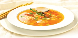 Súp nghêu rau củ
