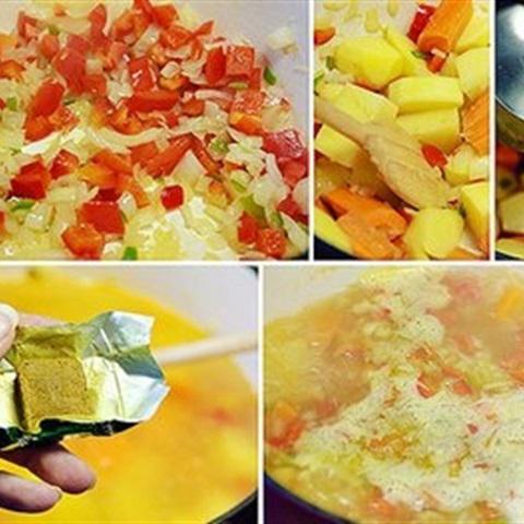 Cách làm súp rau củ thập cẩm