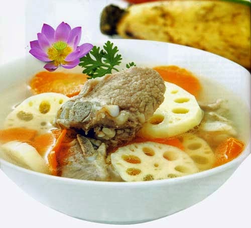 Súp sườn củ sen ngon ngọt cuối tuần