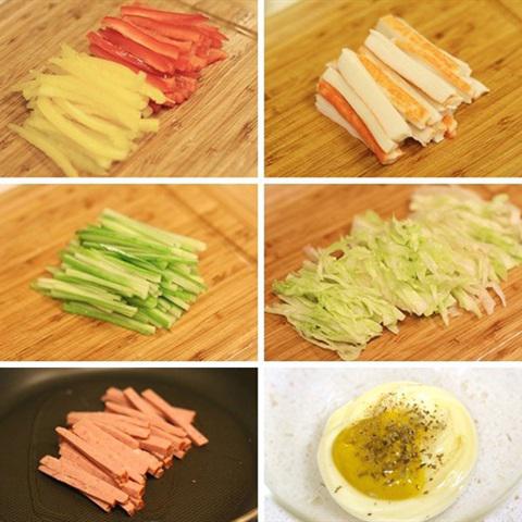 Cách làm sushi bánh mì sandwich