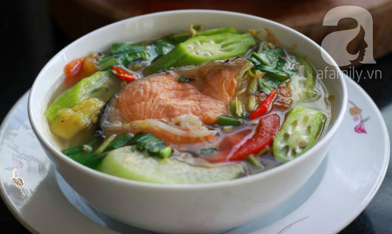 Tại sao cách nấu canh chua cá hồi của mình ngon đến vậy