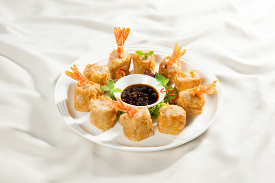 Tàu hũ ki cuộn tôm